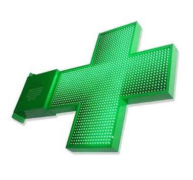 Easy led 1300 - enseigne pharmacie - sarl identy sign - dimensions : 1300 x 1300 mm_0