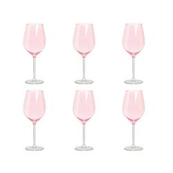 Excelsa lot de 6 verres à vin Color Wine verre 50 cl rose - rose verre 69328_0