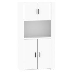 Helloshop26 - Buffet bahut commode armoire meuble de rangement organisateur cuisine salle de séjour salon haut bois d'ingénierie 02_0032781 - 300021_0