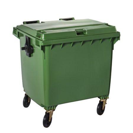 Hs010060025 - Poubelle extérieur plastique 4 roues 770L gris - HDPE anti-UV et résistante aux produits chimiques_0