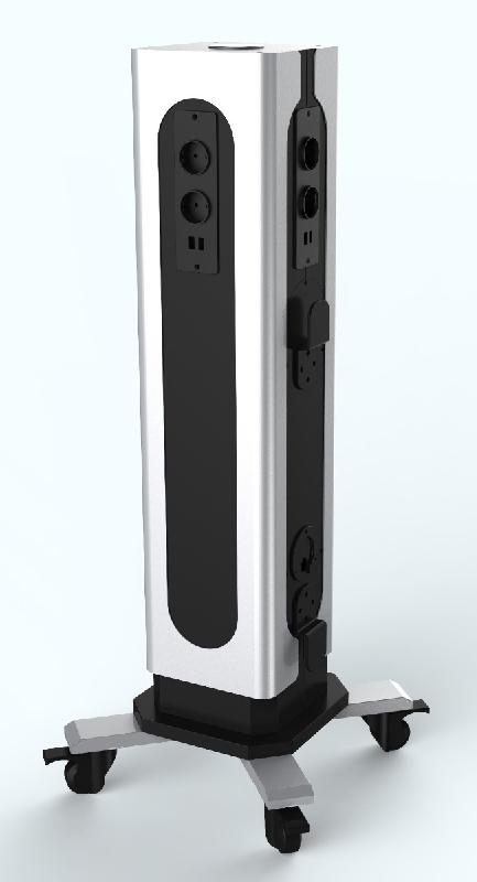Hub mobile rechargeable PowerTower 17 avec 8x 230V & 8x USB-A & 1x connexions sans fil_0