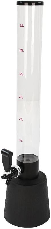 LOT DE 3 GIRAFES À BIÈRE AVEC ROBINET TUBE À GLACE AMOVIBLE CAPACITÉ MAX 3,5 LITRES HAUTEUR 90 CM EN PLASTIQUE SANS BPA DISTRIBUTEUR COLONNE À BIÈRE BOISSONS VIN 01_0000466_0