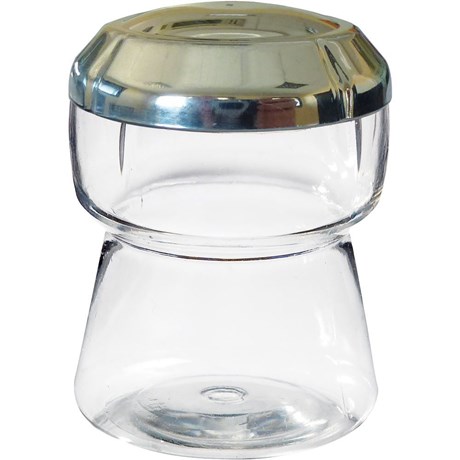 MISE EN BOUCHE JETABLE SOLIA BOUCHON DE CHAMPAGNE + COUVERCLE ARGENTÉ 60 ML (VENDU PAR 400)