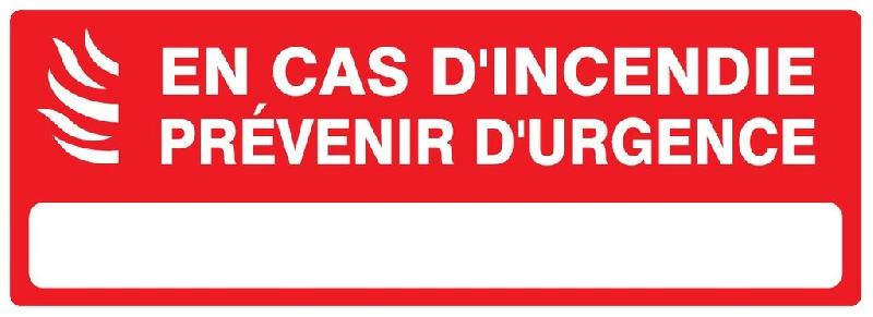 Panneaux rigides 330x120 mm prévention incendie - PNGPSC-TL09/ECIP_0