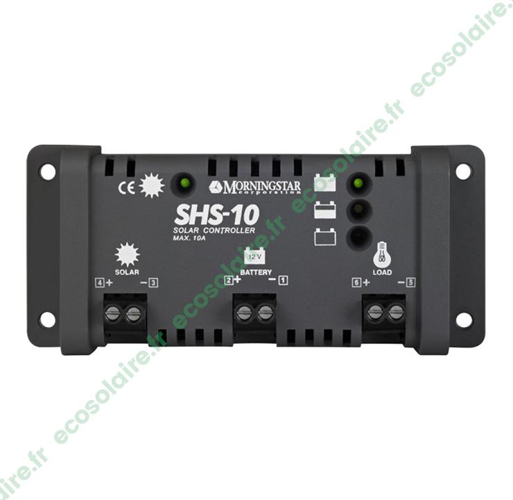 Régulateur de charge solaire SHS-10 - 10A 12V - MORNINGSTAR - Conçu pour systèmes ruraux_0