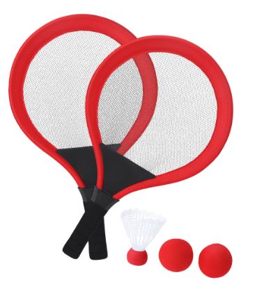 Set de jeux avec raquettes - Réf 21480 - 2 raquettes ergonomiques, 2 balles EVA et 1 plume_0