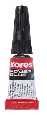 KORES - Colle instantanée PowerGlue en gel - 3 tubes de 1 g - formule adaptée au collage vertical_0