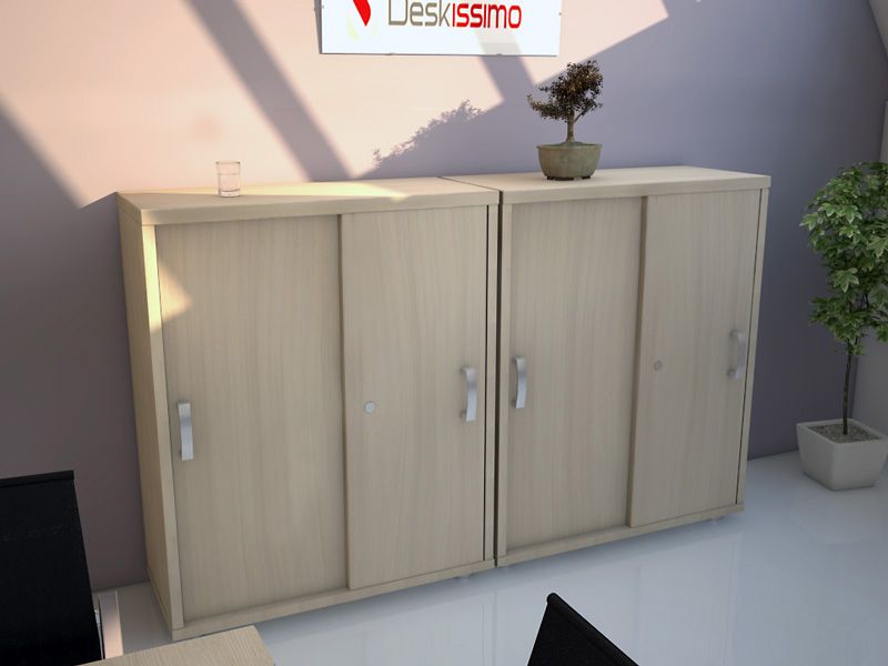 Armoire unie portes coulissantes lago h121 cm_0