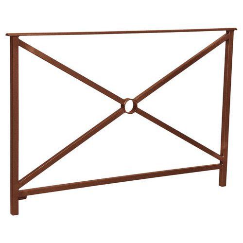 BARRIÈRE HÉRITAGE SIMPLE CROIX 1.50 M - ASPECT CORTEN - PROCITY