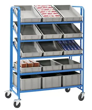 Chariot porte bac - frankel - l x l x h 1285 x 620 x 1725 mm - réf.: 968326 49_0