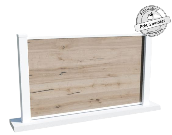 Clôture PVC brise-vue - Virtuose - Gamme Tendance avec dimensions sur-mesure et impressions personnalisées_0