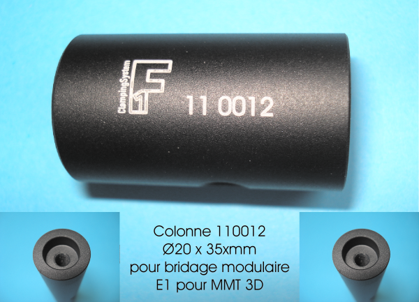 Colonne ø20 x 35 mm pour bridage modulaire pour mmt 3d 110012 metroutil e1_0