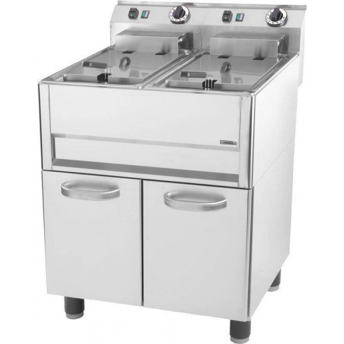 FRITEUSE ÉLECTRIQUE PROFESSIONNELLE SUR PIED AVEC VIDANGE - 2 X 13 L