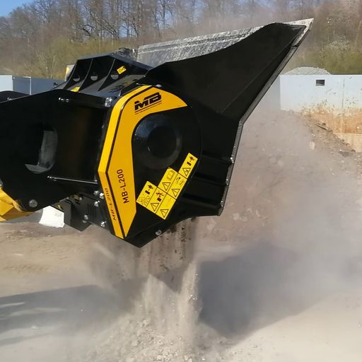 Godet concasseur MB-L200 S2 - pour pelles hydrauliques, tractopelles, chargeuses et mini-chargeuses - capacité 0,43 m³ - pour 6 à 17 tonnes_1