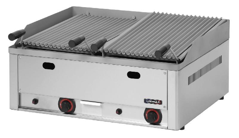 Grill à pierre de lave double - 660x540x220 mm - CGPLD_0