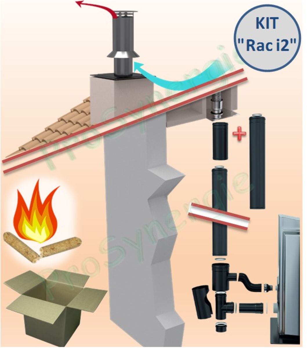 JONCOUX Conduit semi-rigide isolé 150 mm Isovac DAC - Longueur de 3 m