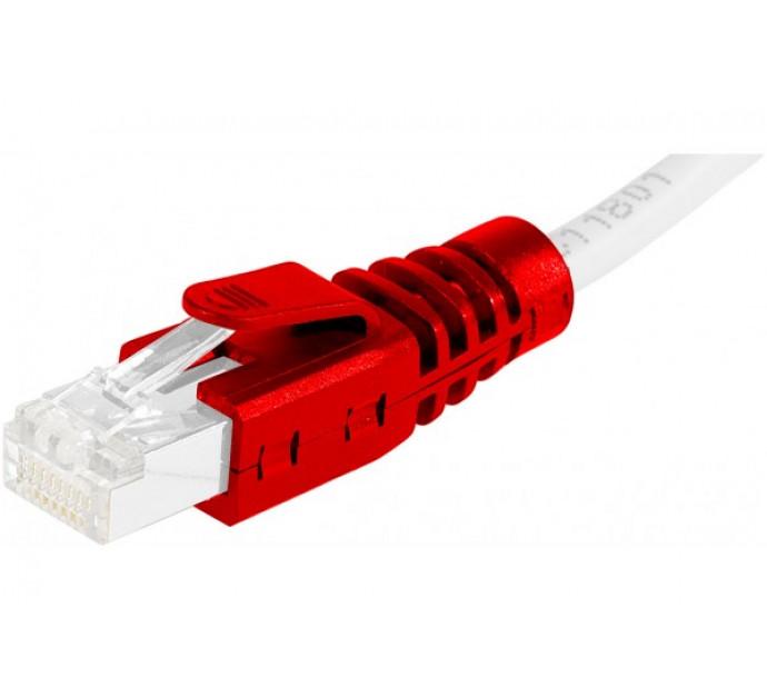 Manchon RJ45 rouge - clipsable - diamètre 6 mm - lot de 10 pièces - réf. 253014_0