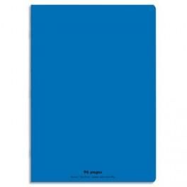 NEUTRE CAHIER PIQÛRE 96 PAGES SEYÈS 24X32 COUVERTURE POLYPRO BLEU