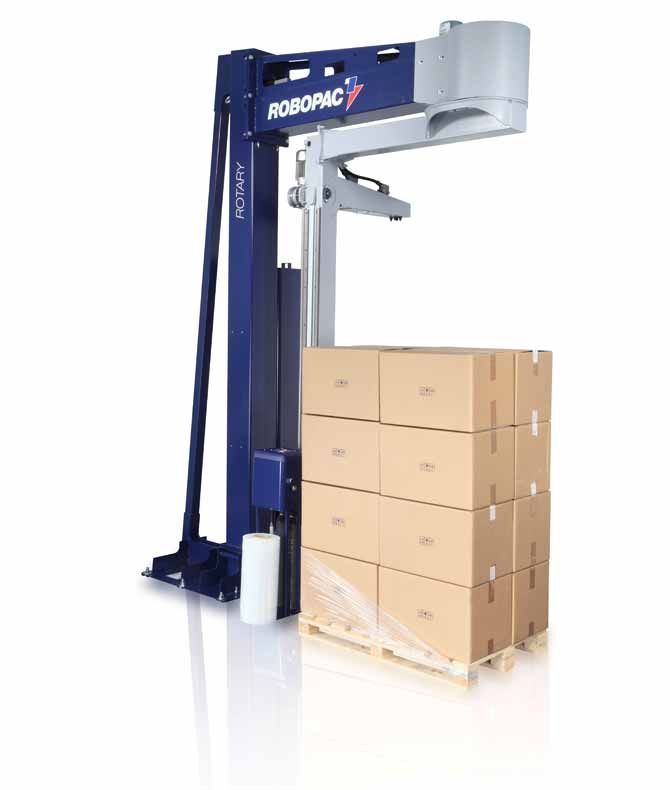 Rotary - Banderoleuse à bras tournant - Robopac avec film étirable et options avancées_0