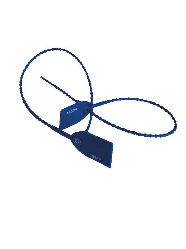 Scellé de sécurité à tige crantée bleue - 305212_0