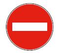Signalisation de sens interdit à tout véhicule B1_0