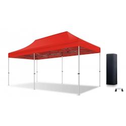 Xptent Tente Pliante 3X6 Structure Aluminium 45mm Toit 380g/m² Rouge qualité Pro - rouge aluminium TP4030036RO_0