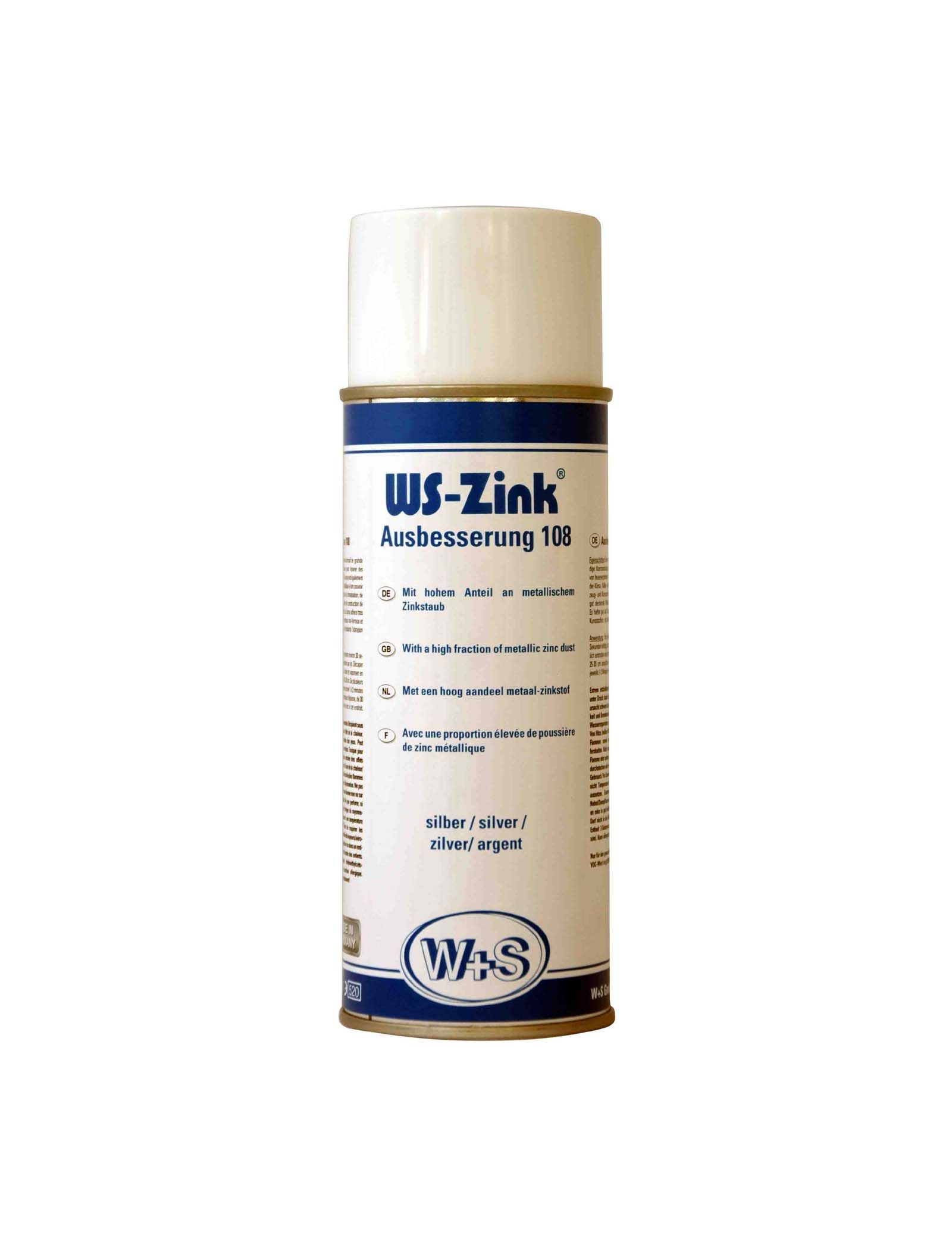 1003 - Bombe de galvanisation à froid - WS-ZINK Spray 108 - HEPRO - 400ml - aspect très brillant_0
