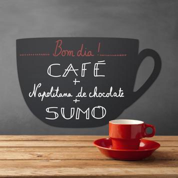 Ardoise porte-menus - Cup | Mug - plastique avec marqueur craie inclus_0
