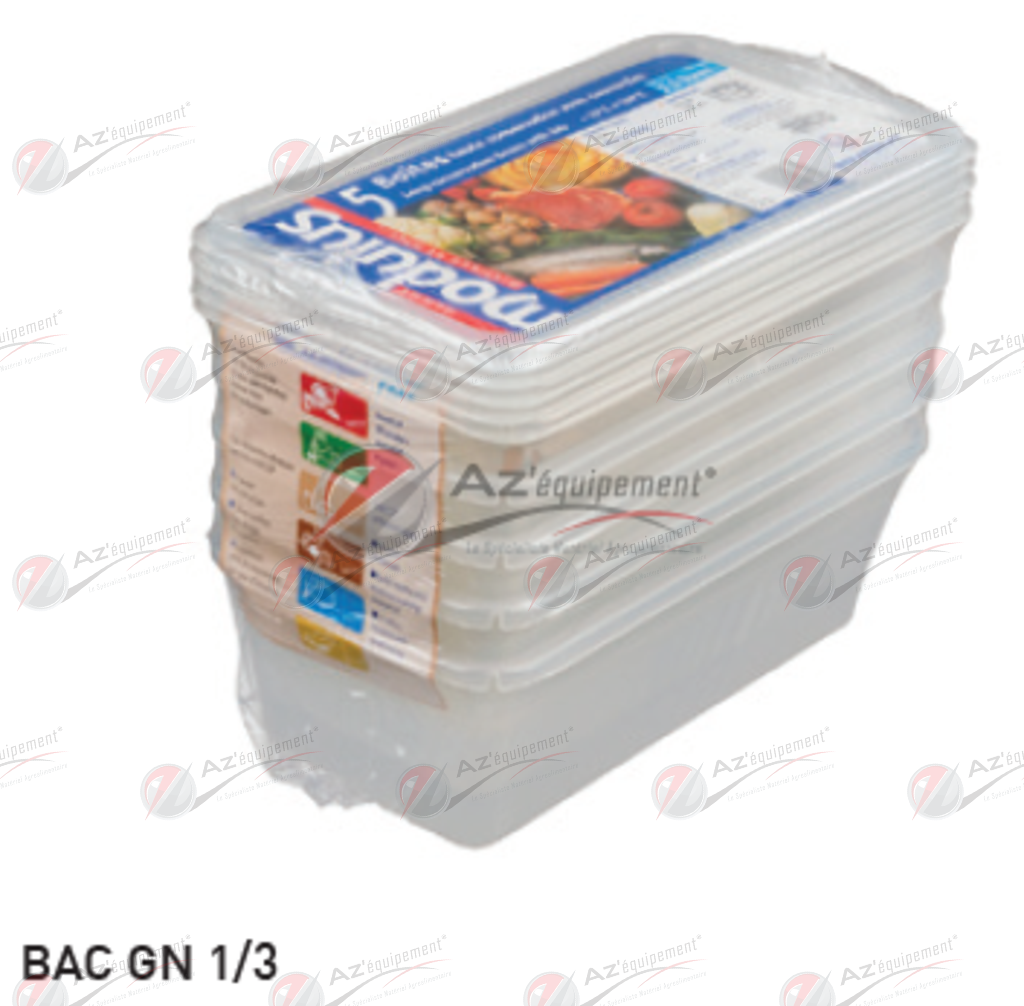 Boîtes rigides 1/3-A/C - 5L - Polypropylène recyclable - Graduées et hermétiques_0