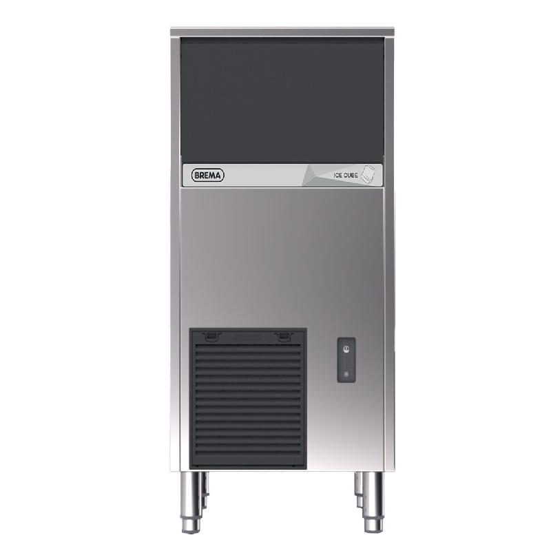BREMA - Machine à glaçons pleins 48 kg/24h, réserve 25kg, condenseur air, pompe de vidange - CB 425 A HCW P-1 - argenté Acier inoxydable 18/8 135284_0