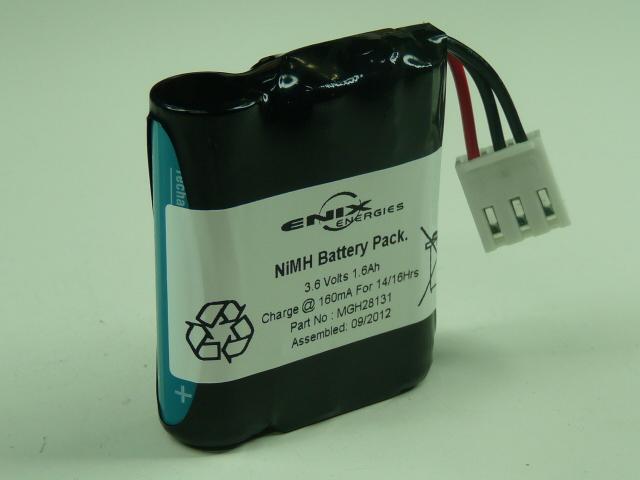 CHIP & PIN. 3 X ACH8816 3.6 V 1.6 AH NIMH BATTERY PACK._0