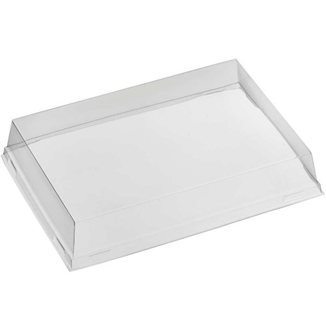 COUVERCLE PLASTIQUE DROIT POUR ASSIETTE QUARTZ 18.5 X 13 CM (VENDU PAR 900)