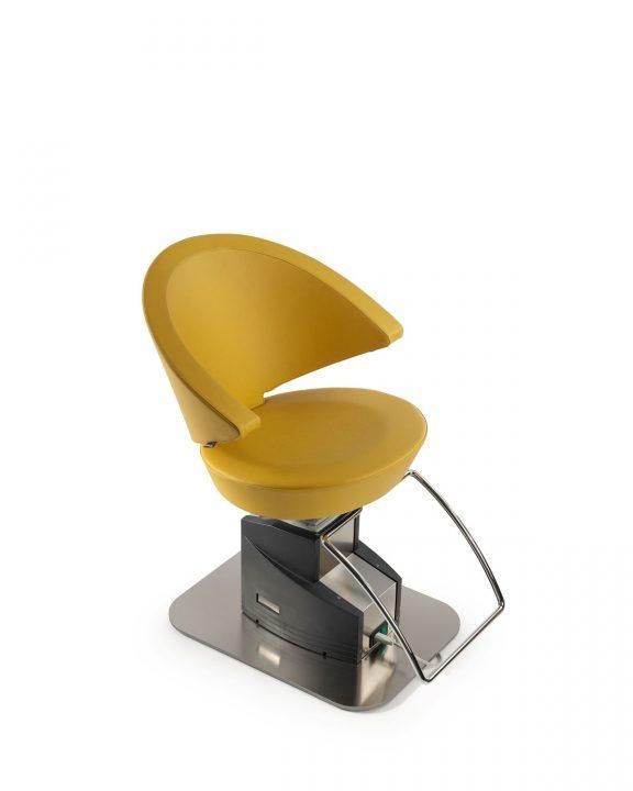 Fauteuil de coiffage électrique - pivotant avec structure en mousse polyuréthane et revêtement skay_0