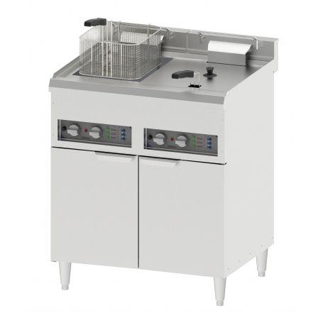 Friteuse électrique professionnel  sur coffre  2 x 16 litres - CFP162B_0