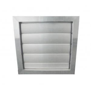 Grille de surpression GS 80 - aluminium brut, ailettes 80 mm, dimensions personnalisables_0