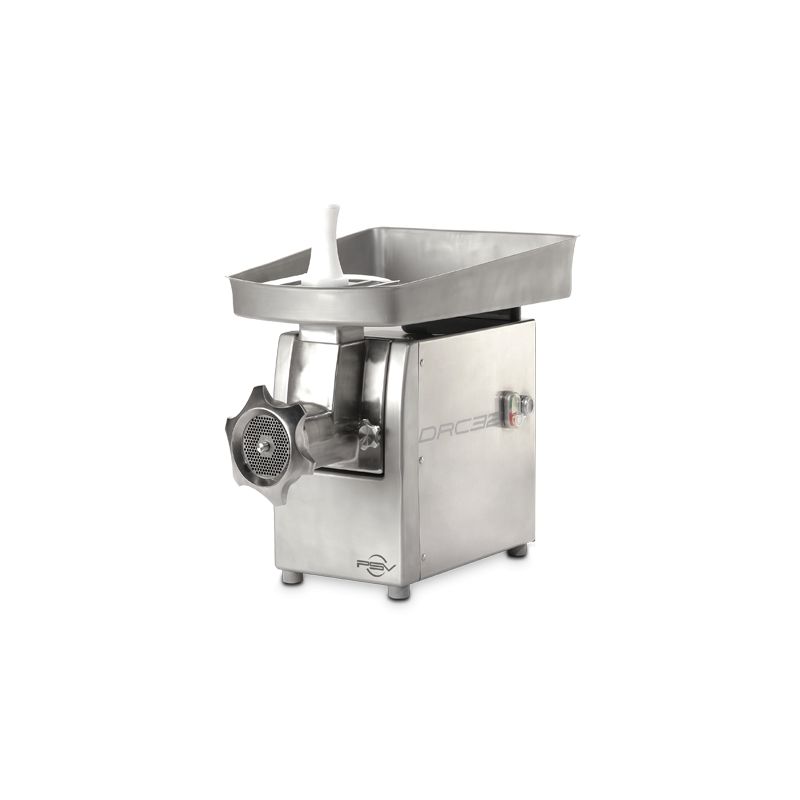 Hachoir de laboratoire DRC 98 - entièrement inox AISI 304 - double coupe n°98 - moteur 3CV 2,2kW_0