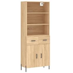Helloshop26 - Buffet bahut commode armoire meuble de rangement organisateur cuisine salle de séjour salon haut sonoma 69,5 x 34 x 02_0034117 - 300021_0