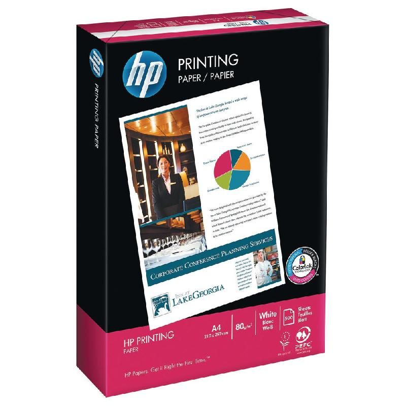 HEWLETT PACKARD PAPIER HP PRINTING - RAMETTE DE 500 FEUILLES -FORMAT A4 (80 G/M²) - COULEUR BLANC (PRIX À L'UNITÉ)