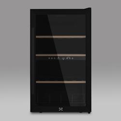 Les Petits Champs Les Petits Champs CAVCDB32 - cave de conservation dual zone 32 bouteilles pose libre - noir inox CAVCDB32_0