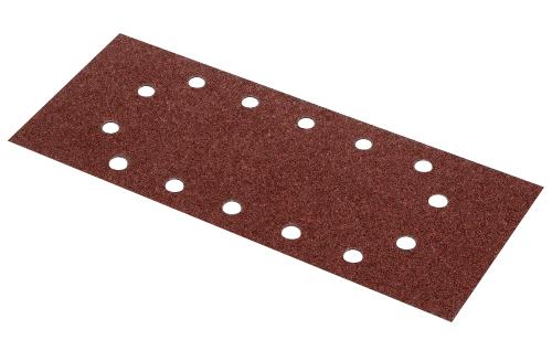 Lot de 5 patins perforés oval - grain 120 - dimensions 115 x 280 mm - abrasifs de ponçage_0