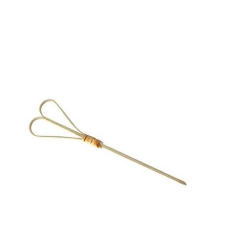 PIQUE COEUR 12 CM BAMBOU NATUREL (VENDU PAR 100)