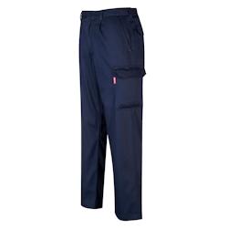 Portwest - Pantalon de travail Cargo résistant à la flamme BIZWELD Bleu Marine Taille L - L bleu BZ31NARL_0