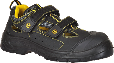 Sandale composite Tagus ESD S1P noir FC04 - Taille 45 - 100% non-métallique, semelle bi-densité, coque 200 joules_0