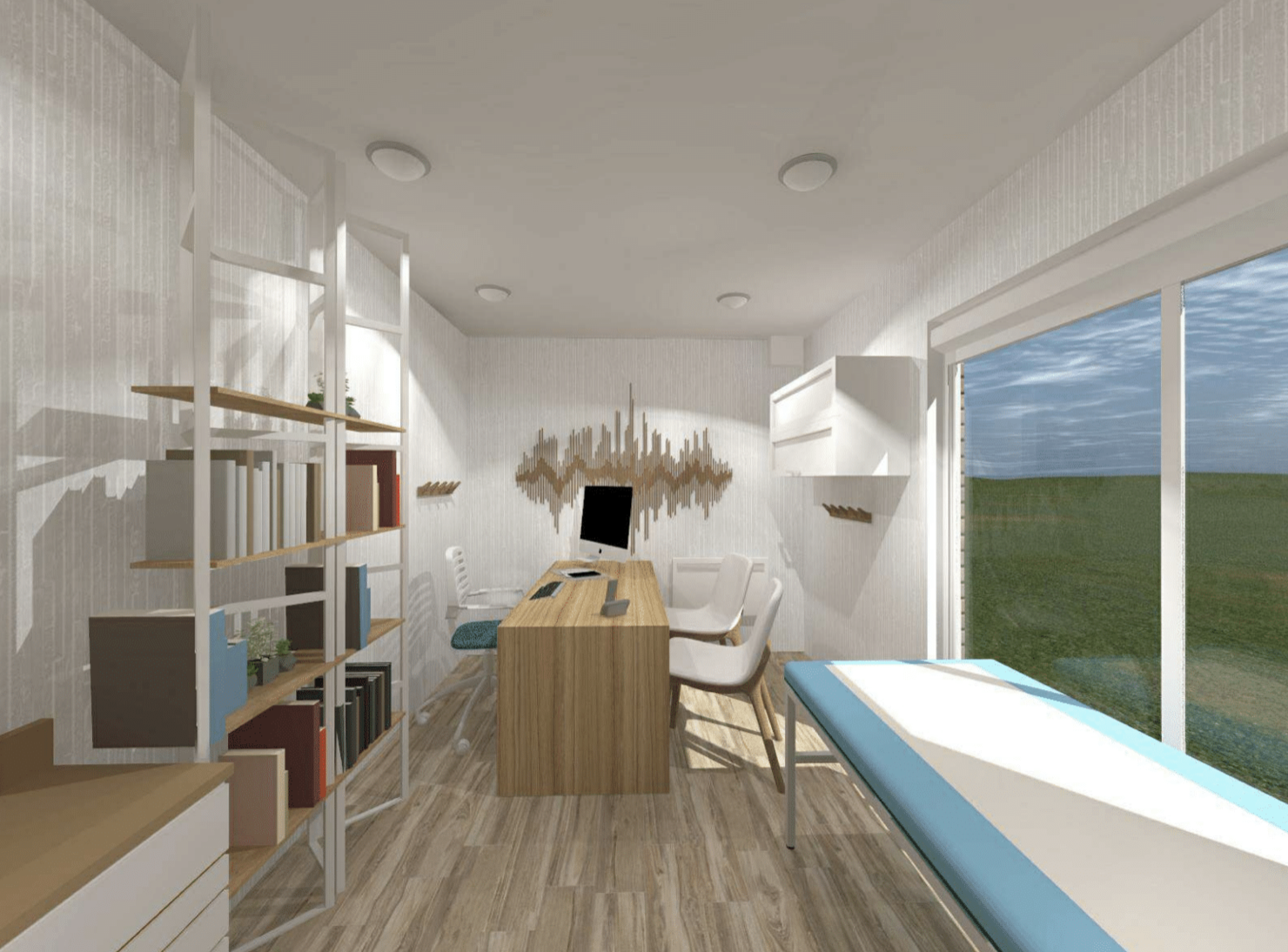 Espace professionnel préfabriqué de 20 m2