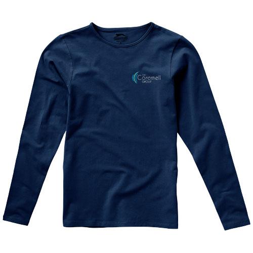 T-shirt manches longues femme Curve - Col ras du cou - Tissu extensible - Jersey 95% coton 200 g/m²_0