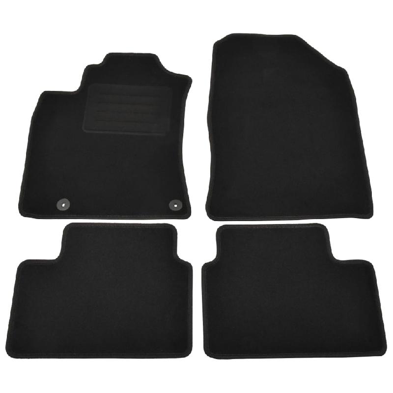 Vidaxl ensemble de tapis d'auto 4