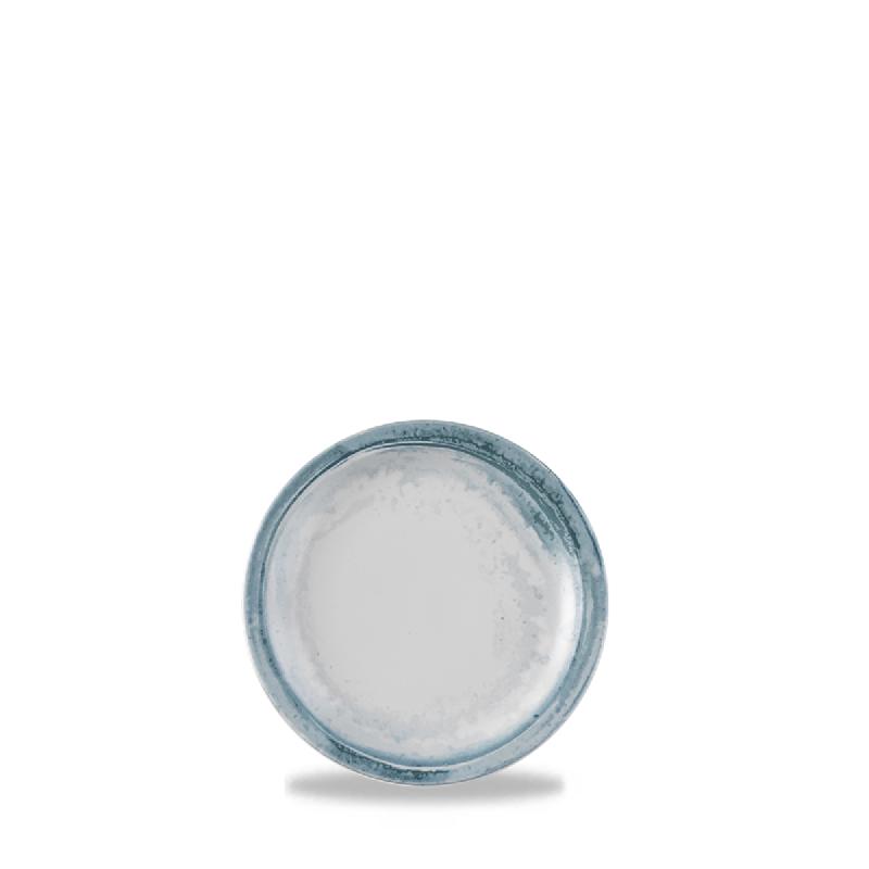 ASSIETTE PLATE ROND BLEU PORCELAINE Ø 15,2 CM FINCA DUDSON