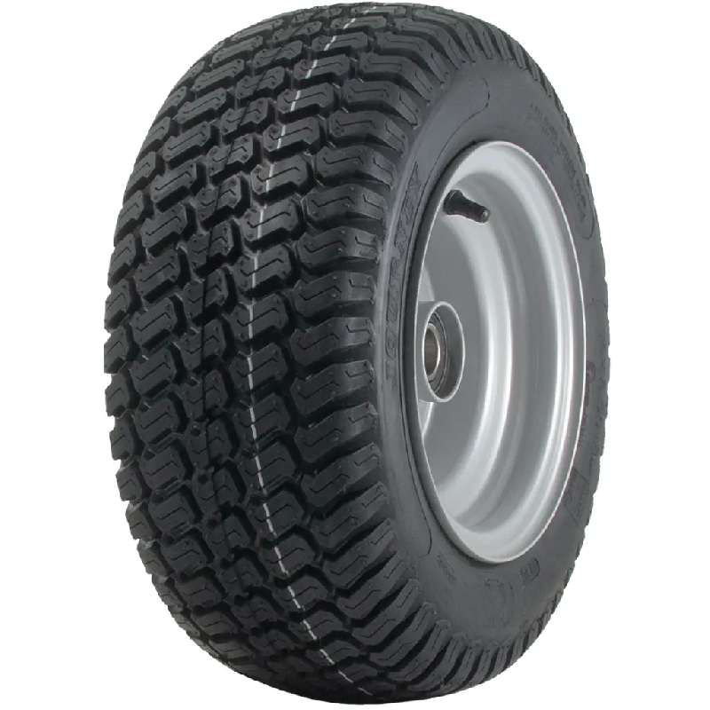16x6.50-8 Grass Lawnmower Wheel 4ply P332 Tyre Steel Rim 25mm Bearings 65mm Hub_0