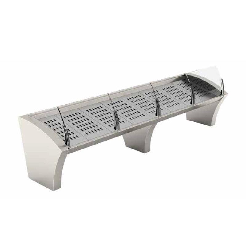 Étals à poisson SAIL - entièrement en inox - personnalisables selon vos besoins_0