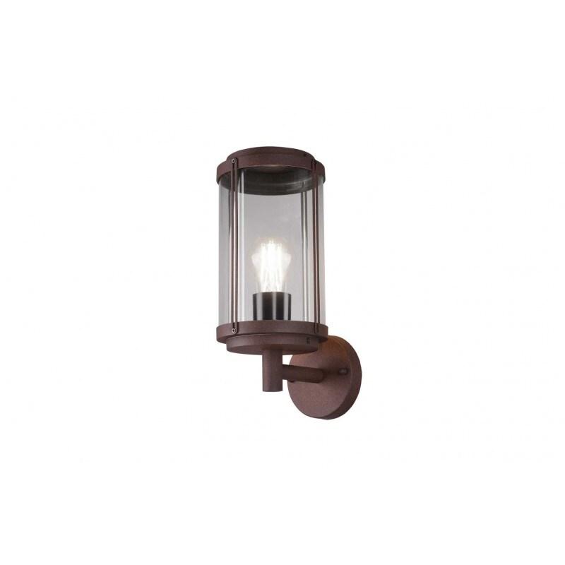 Applique murale extérieure rouille culot E27 - Trio - Tanaro - marron 4017807449891_0